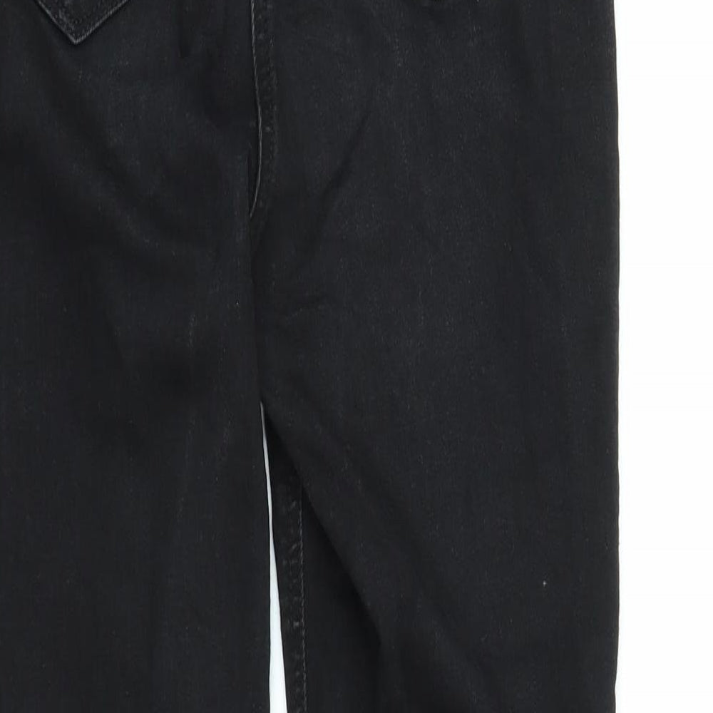 Papaya Womens Black  Denim Skinny Jeans Size 12 L27 in