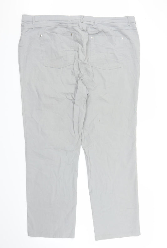 Stehmann Womens Grey   Capri Trousers Size XL L27 in
