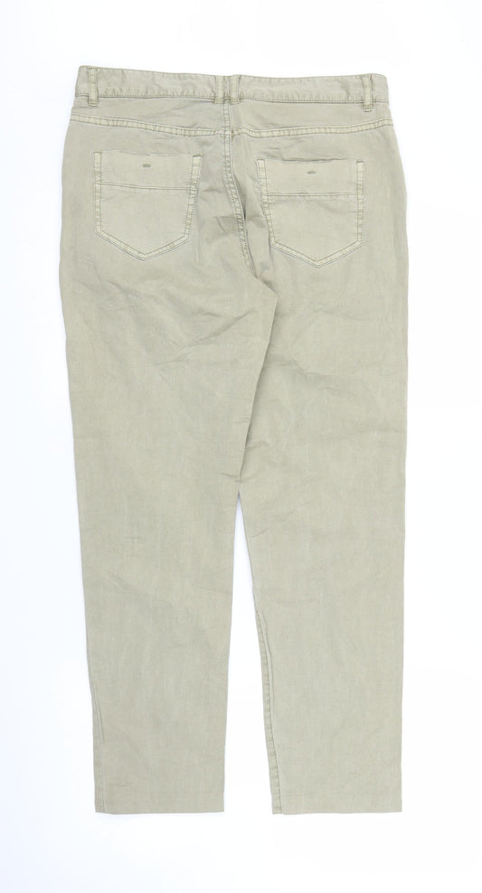 Espirit Womens Beige   Carpenter Trousers Size 10 L25 in