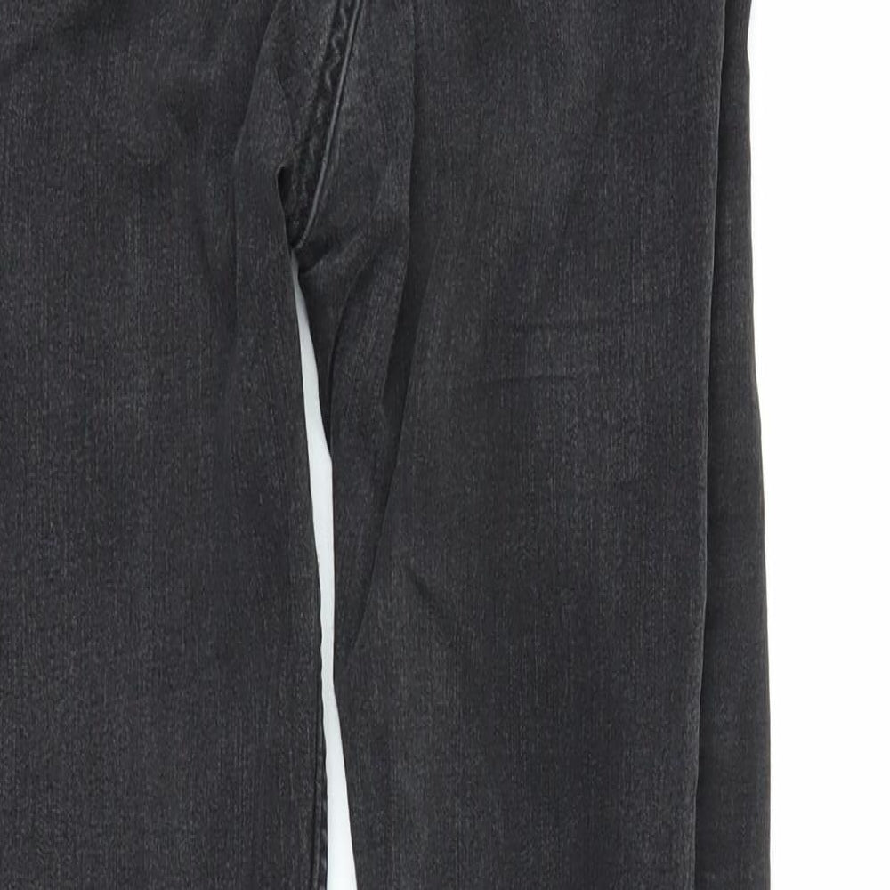H&M Womens Black  Denim Skinny Jeans Size 8 L25 in
