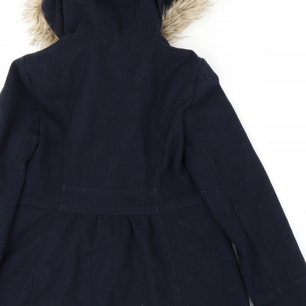 Primark Womens Blue   Overcoat Coat Size 8