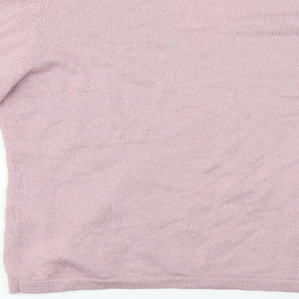 Marks and Spencer  Womens Pink   Henley Jumper Size 12