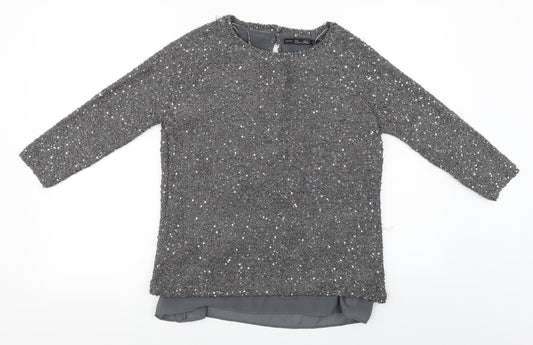 Zara Knit  Womens Grey   Pullover Jumper Size M