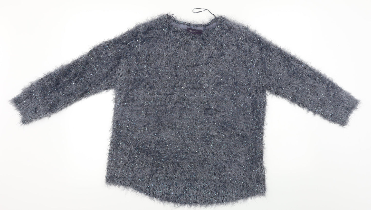 Marks and Spencer  Womens Grey   Pullover Jumper Size 12