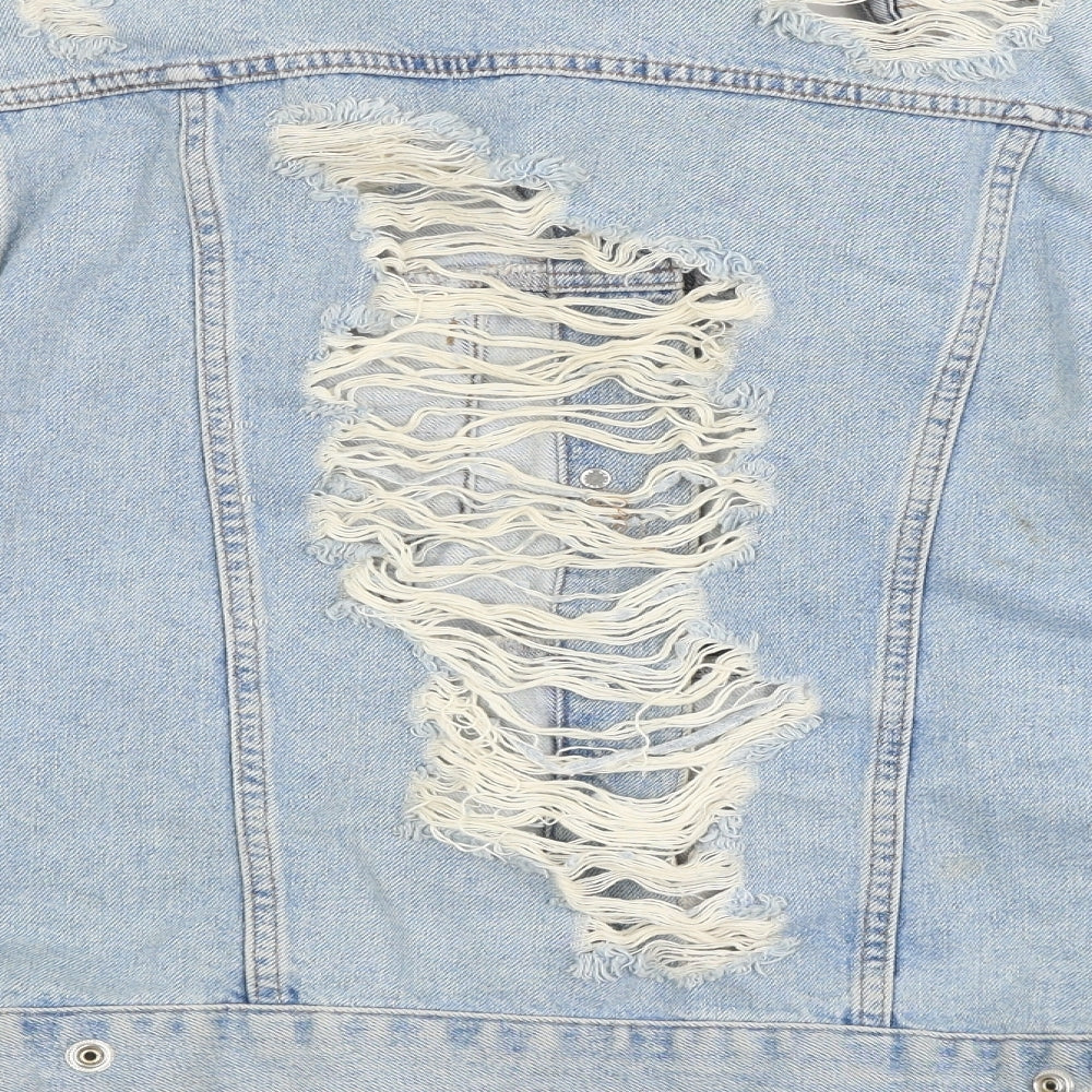 Topshop Womens Blue  Denim Jacket  Size 6