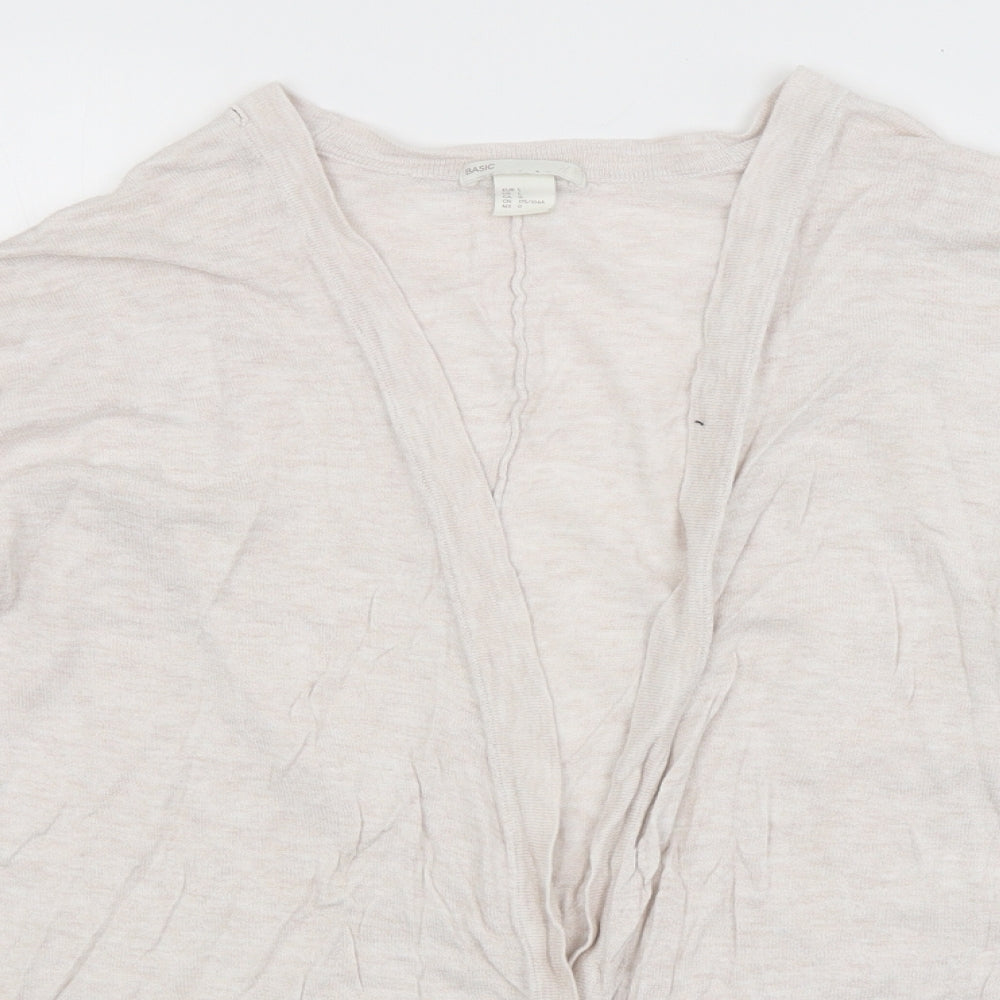Basics Womens Ivory   Cardigan Jumper Size L