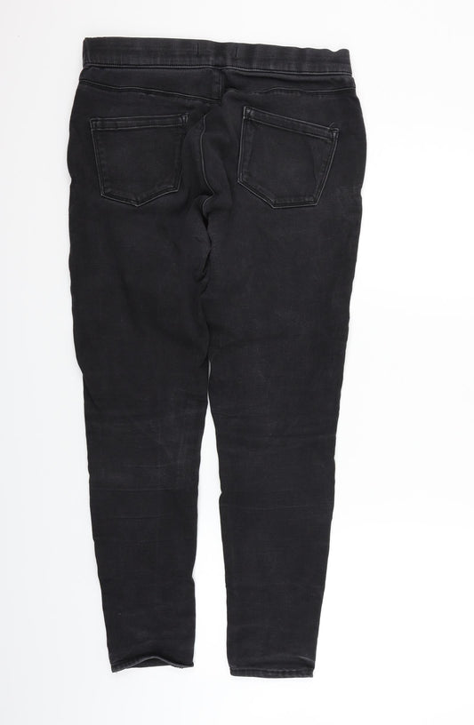 George Womens Black   Straight Jeans Size 12 L26 in