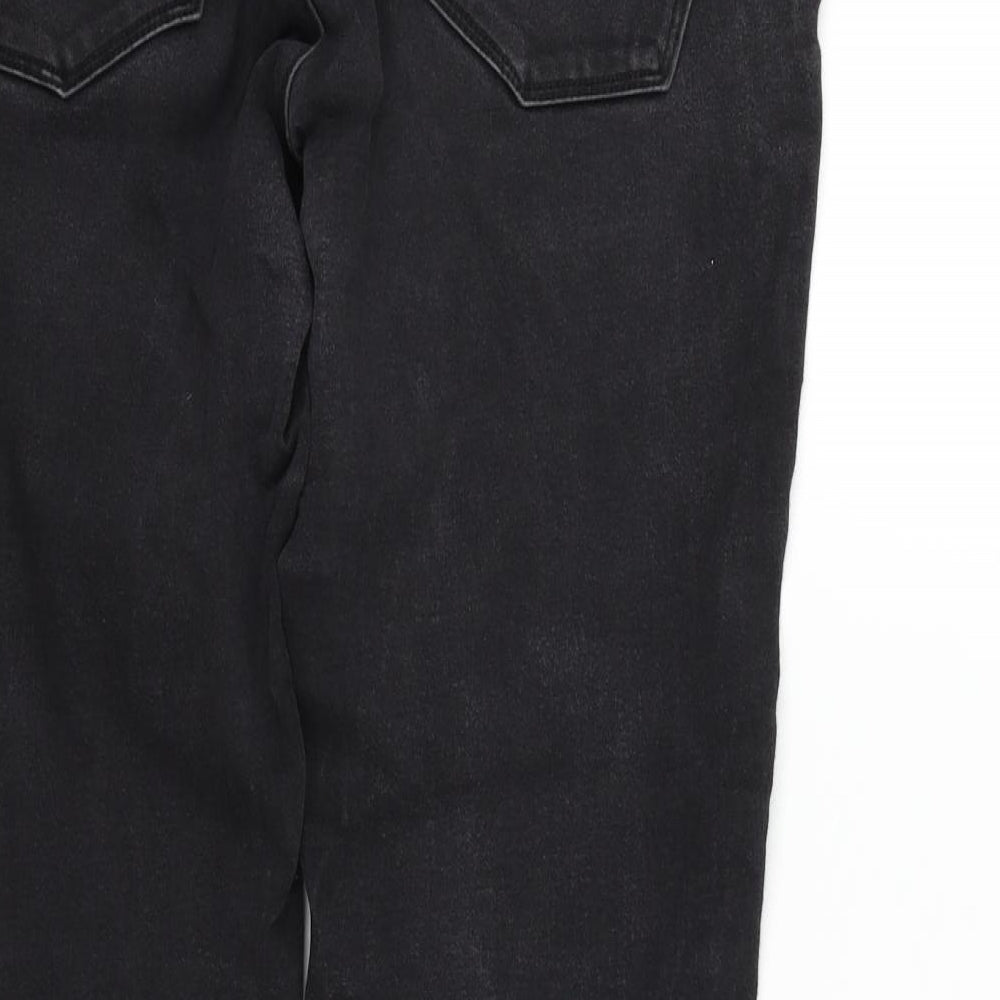 George Womens Black   Straight Jeans Size 12 L26 in