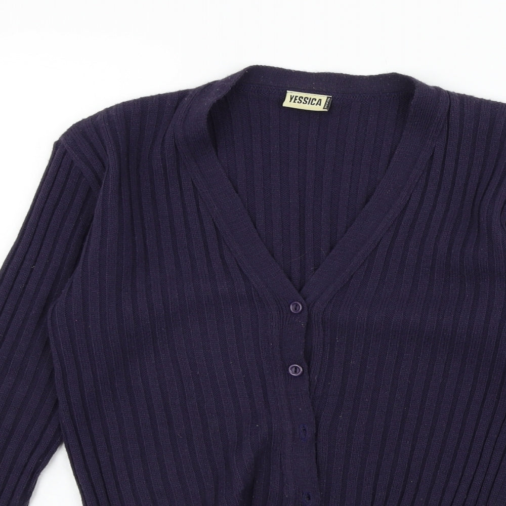Yessica Womens Blue   Cardigan Jumper Size 14