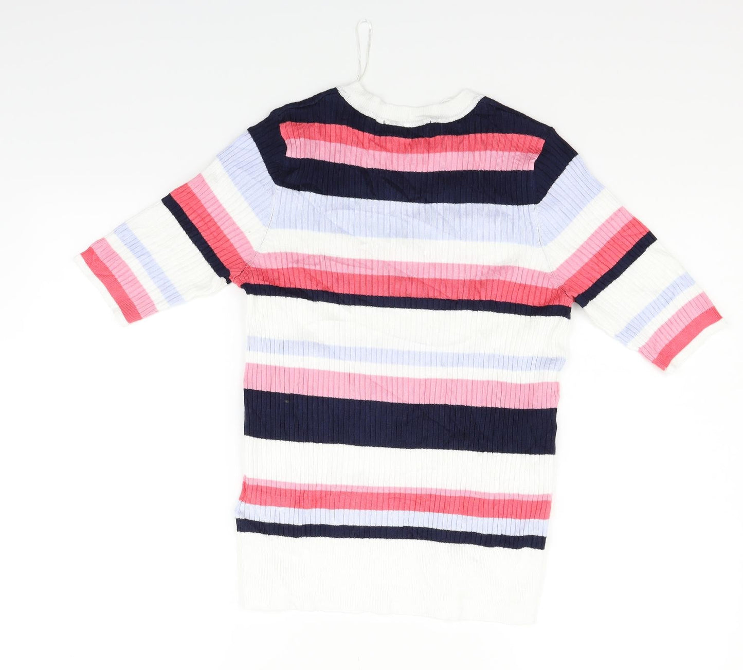 Marks and Spencer Womens Blue Striped  Pullover Jumper Size 12