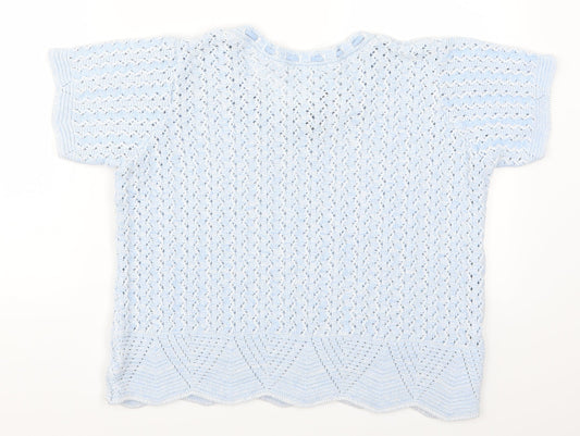 Prauna  Womens Blue   Pullover Jumper Size M
