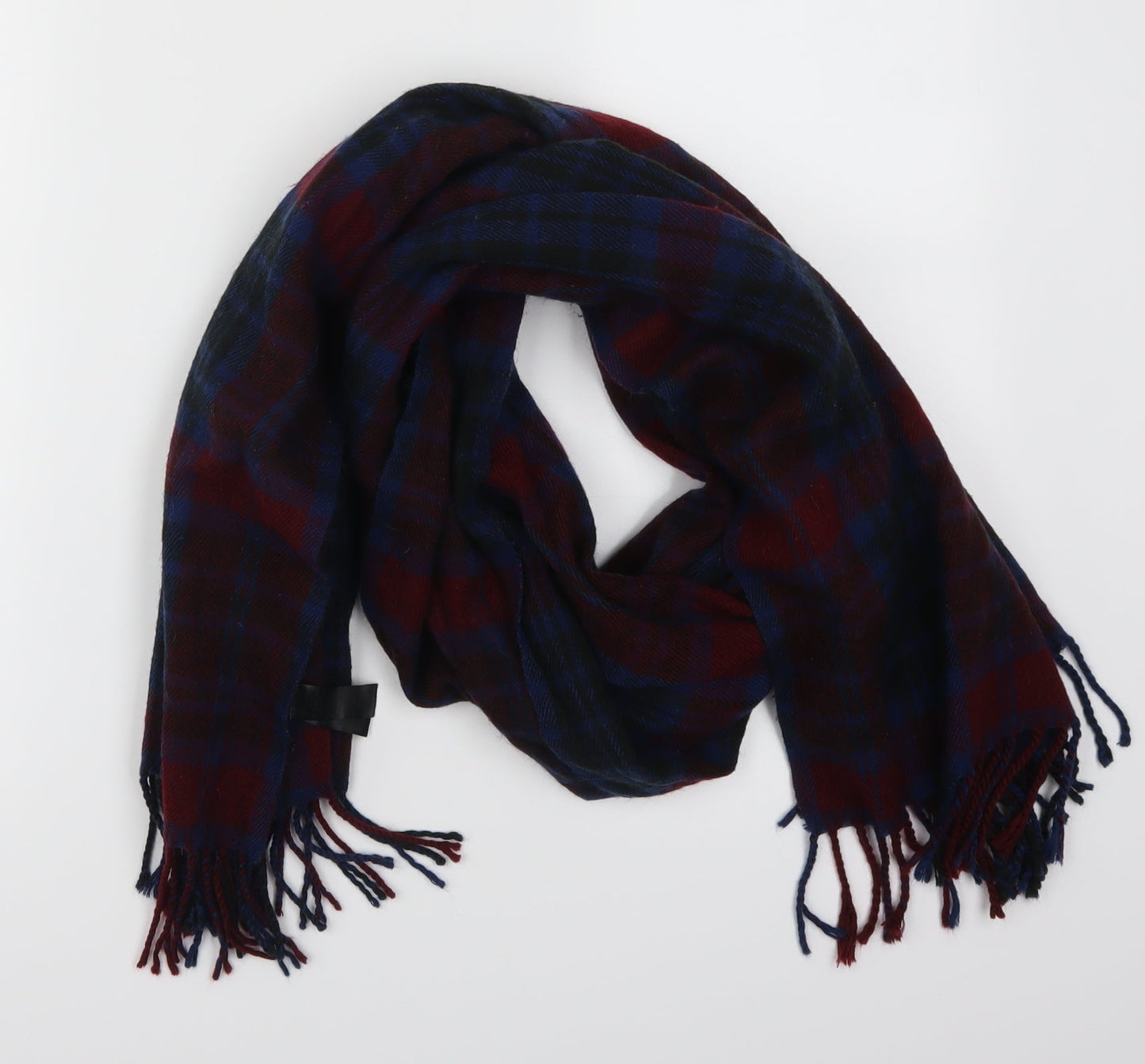 Preworn Womens Red Check   Scarf