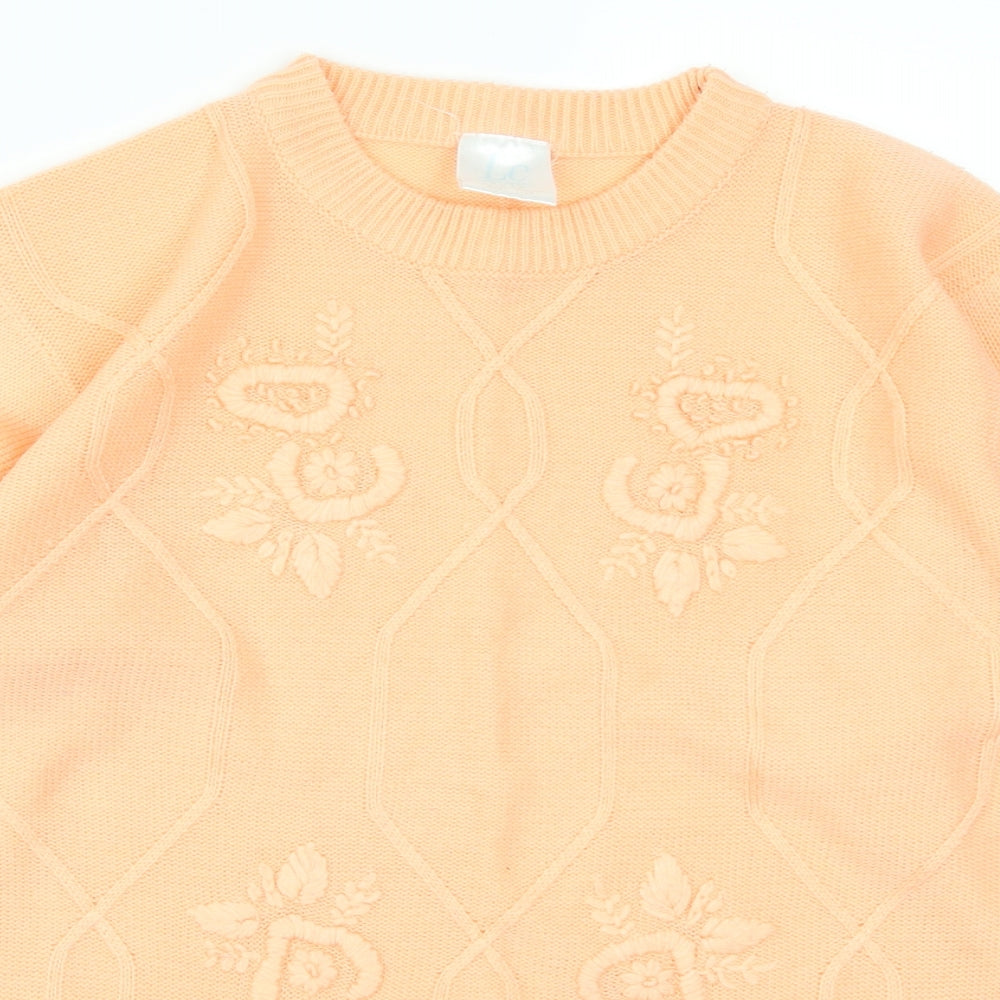 LC Womens Orange   Pullover Jumper Size 10