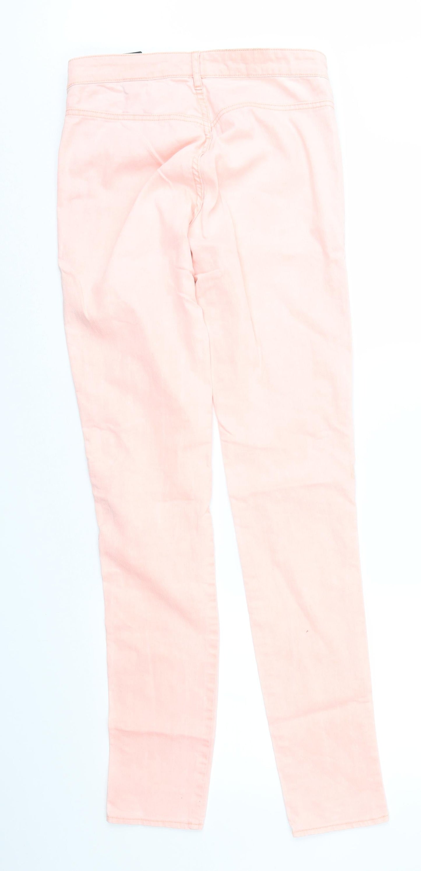 Divided Womens Pink  Denim Skinny Jeans Size 10 L31 in