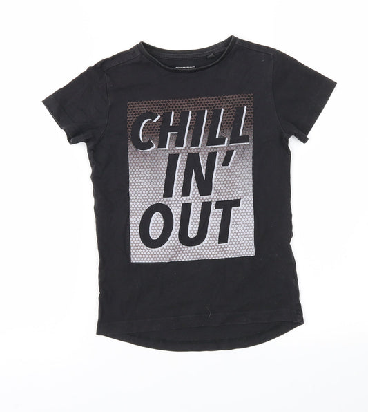 NEXT Girls Black   Basic T-Shirt Size 5 Years