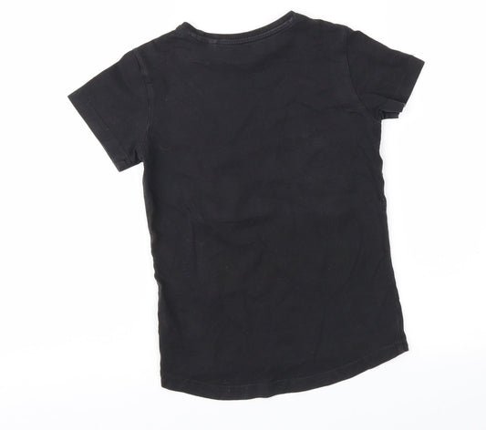 NEXT Girls Black   Basic T-Shirt Size 5 Years