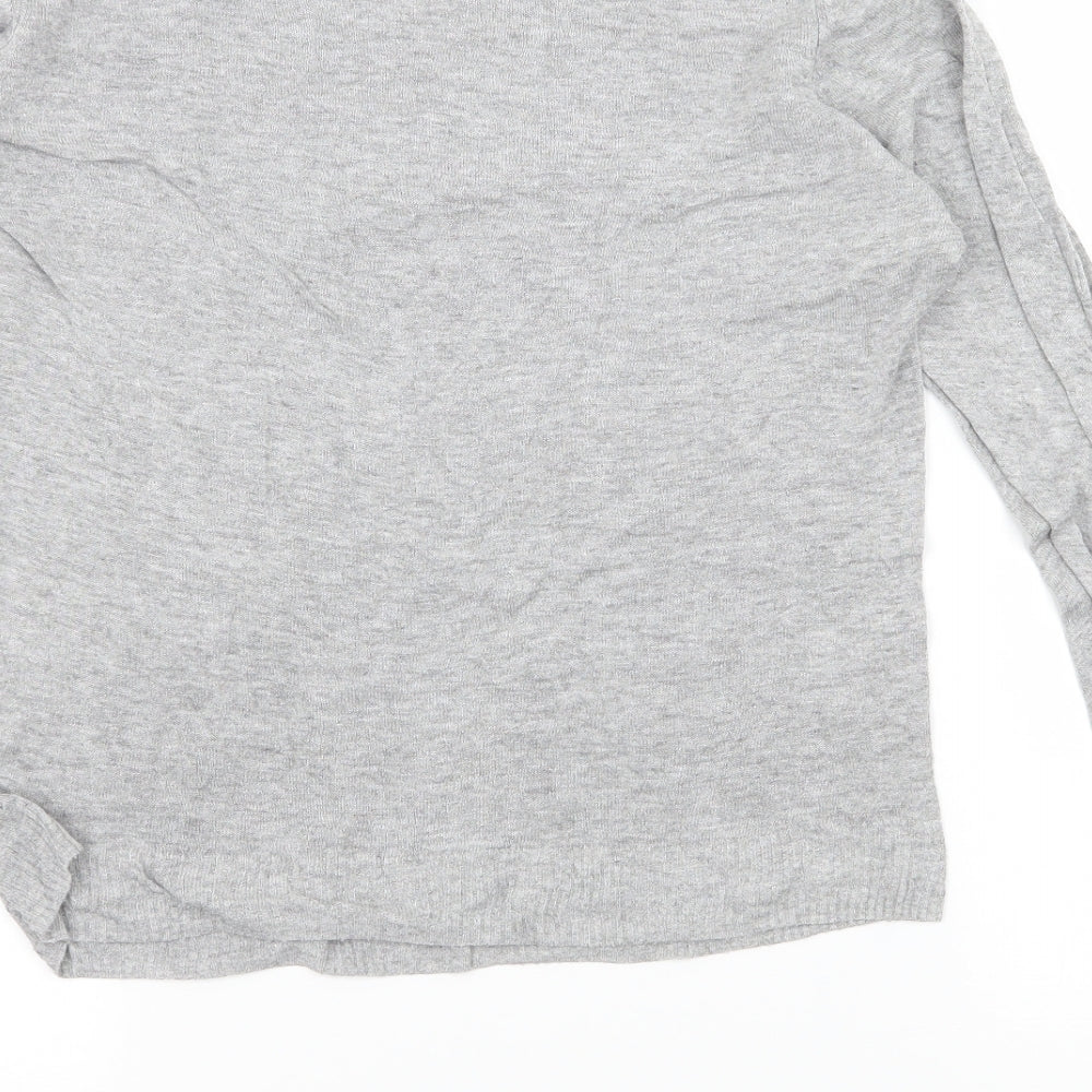 Zara Womens Grey  Knit Pullover Jumper Size L
