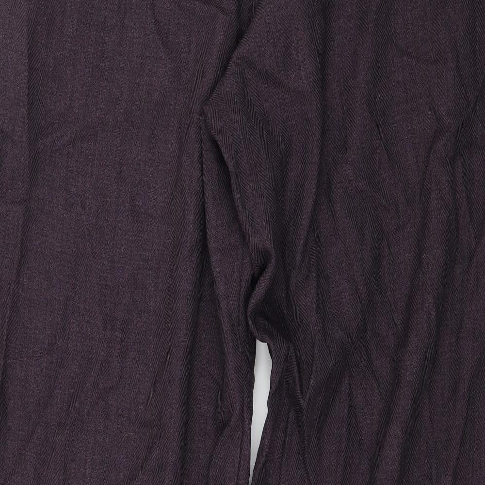 Nightingales Womens Purple   Trousers  Size 14 L20 in
