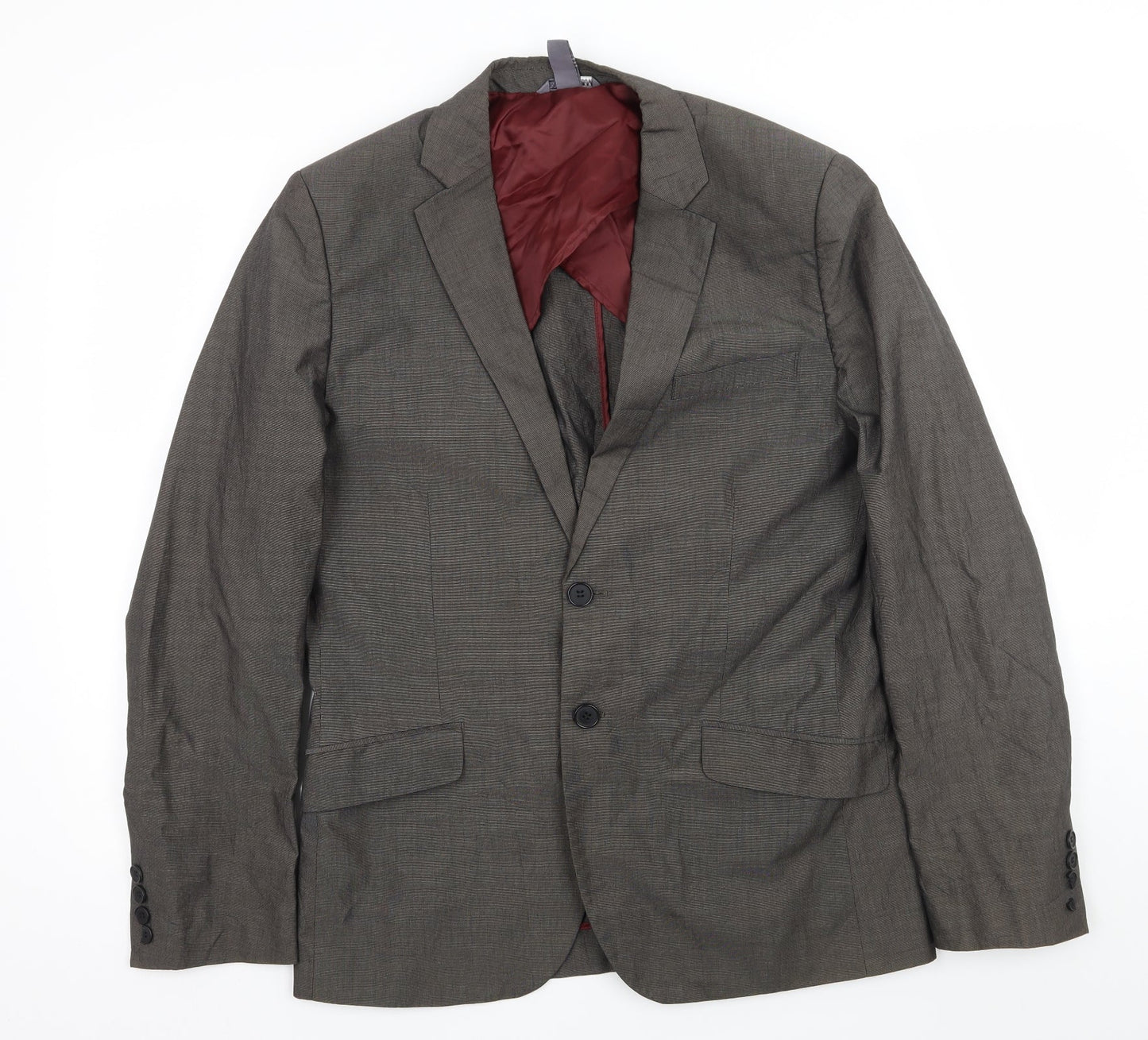 H&M Mens Grey   Jacket Suit Jacket Size L