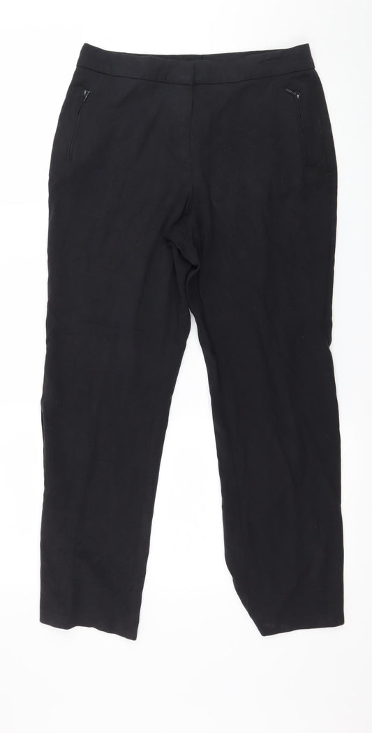 Marks and Spencer Womens Blue   Trousers  Size 10 L25 in