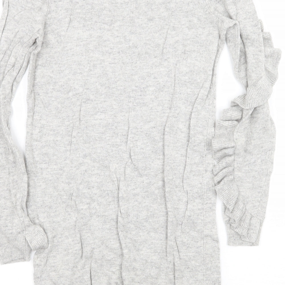 Marks and Spencer Womens Grey  Knit Pullover Jumper Size 8