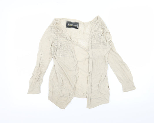Lee Womens Beige  Knit Cape Jumper Size S