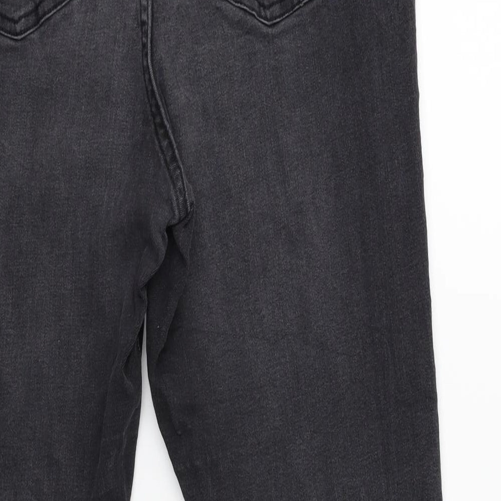 Denim & Co. Womens Grey  Denim Skinny Jeans Size 14 L25 in