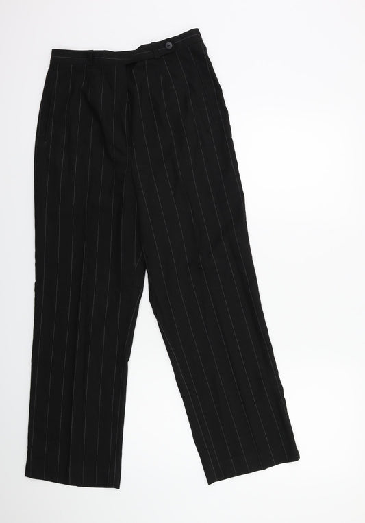 the collection Womens Black Striped  Trousers  Size 12 L27 in