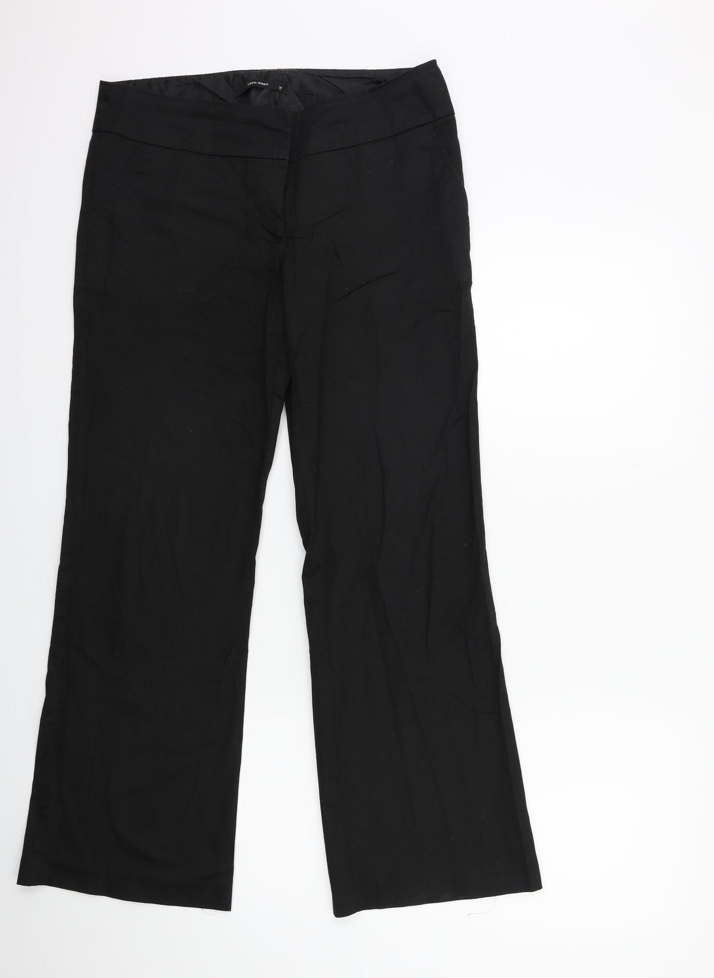 VERO MODA Womens Black   Trousers  Size 10 L30 in