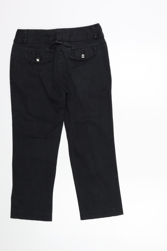 NEXT Womens Black   Trousers  Size 28 in L23 in