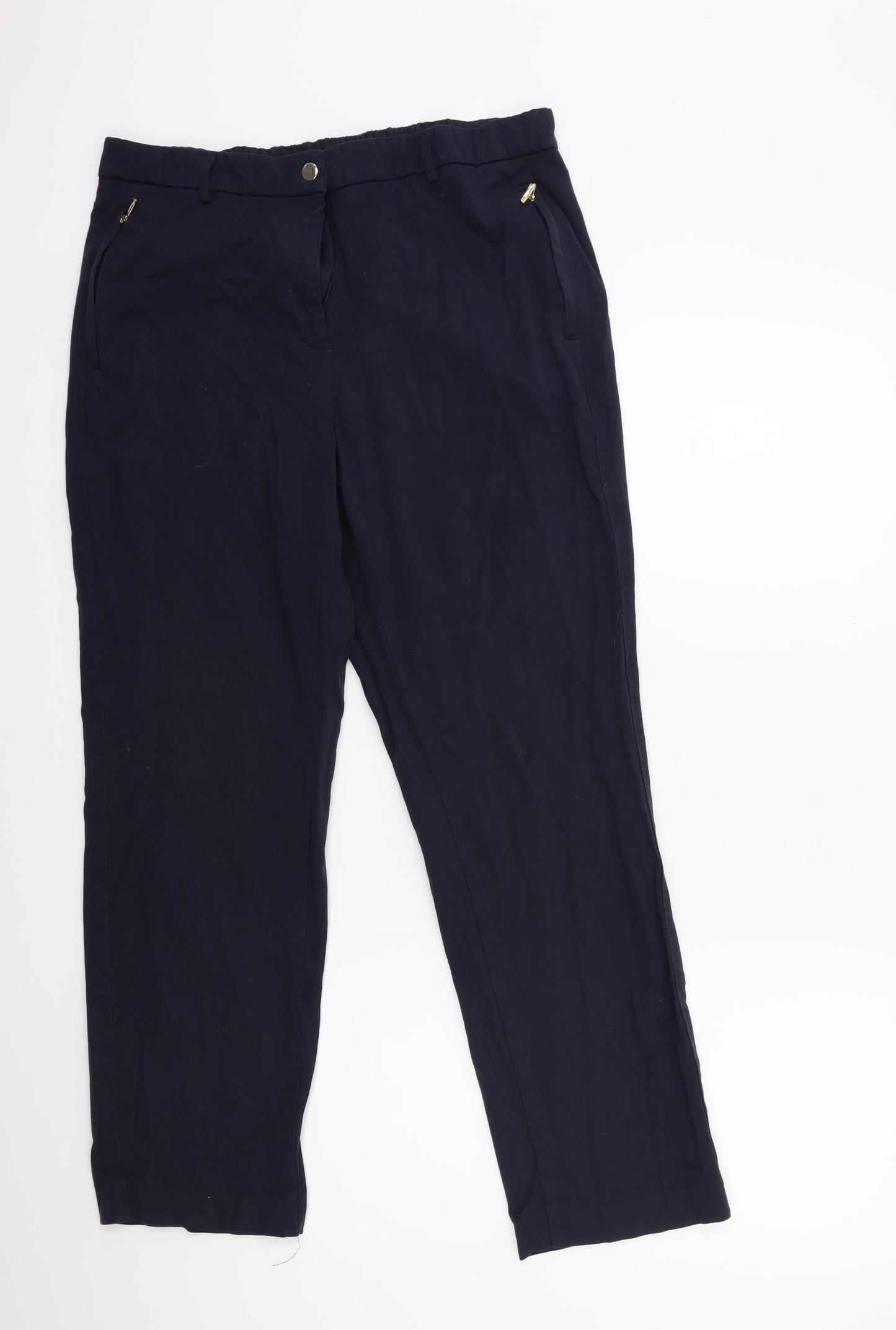 Marks and Spencer Womens Blue   Trousers  Size 14 L26 in