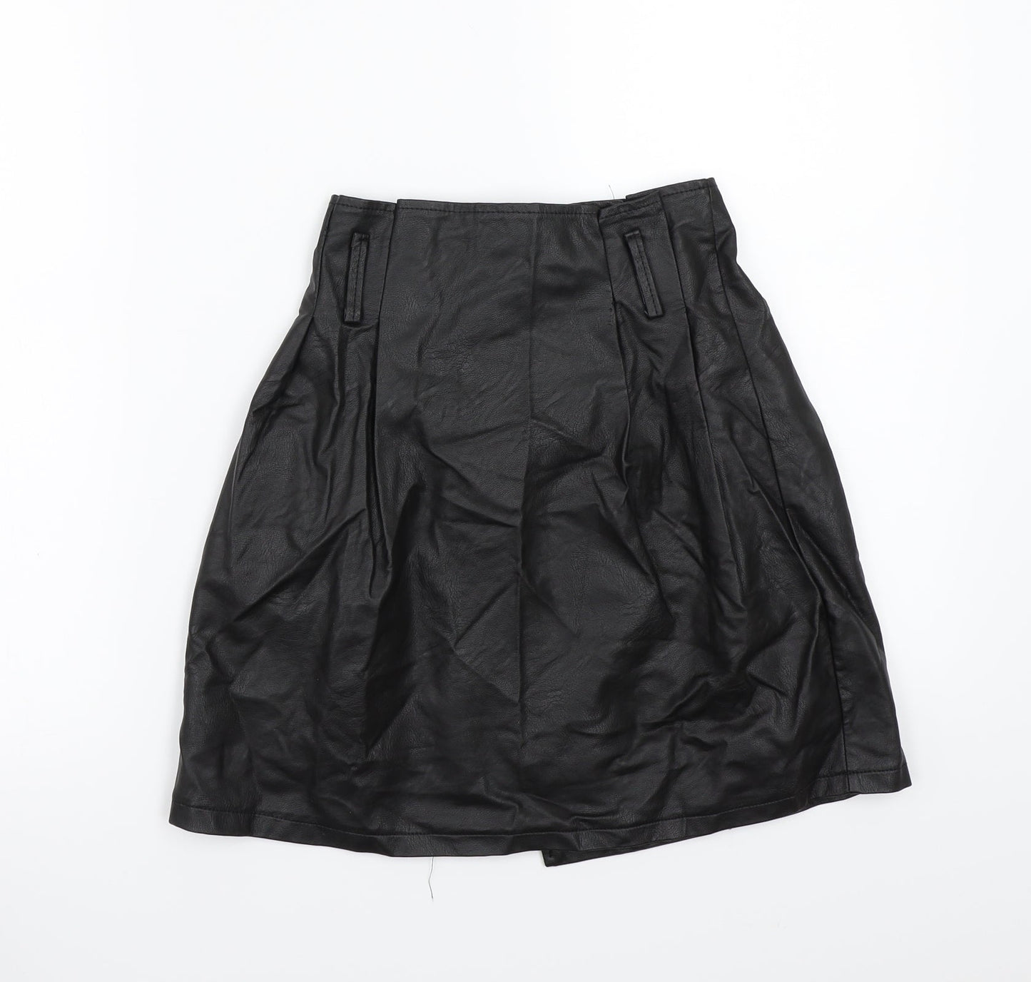 Preworn Womens Black   A-Line Skirt Size S