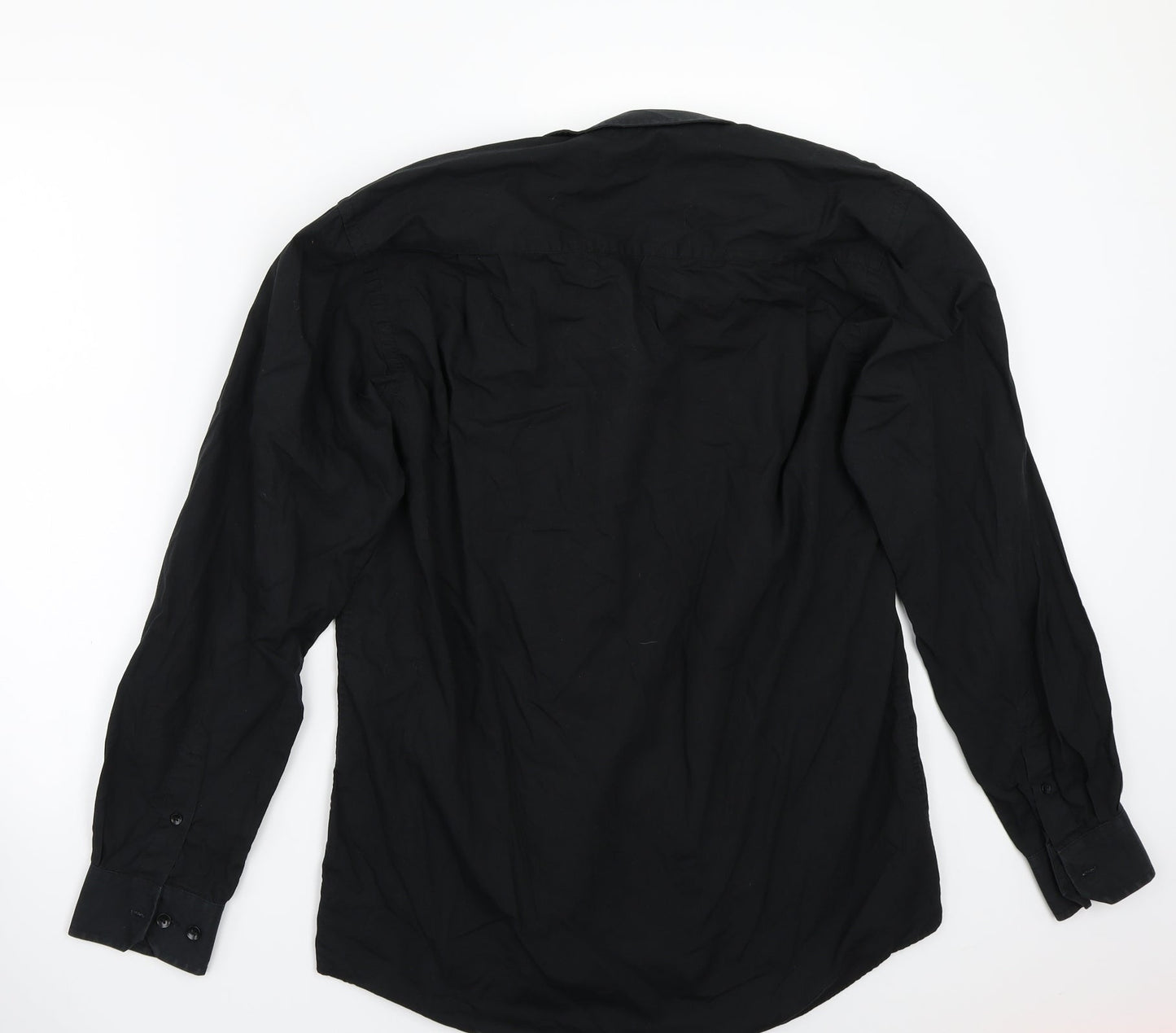 Cedar Wood State Mens Black    Button-Up Size 15.5