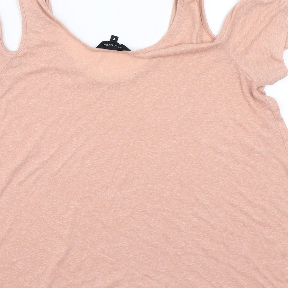 Newlook Womens Pink   Basic T-Shirt Size 8