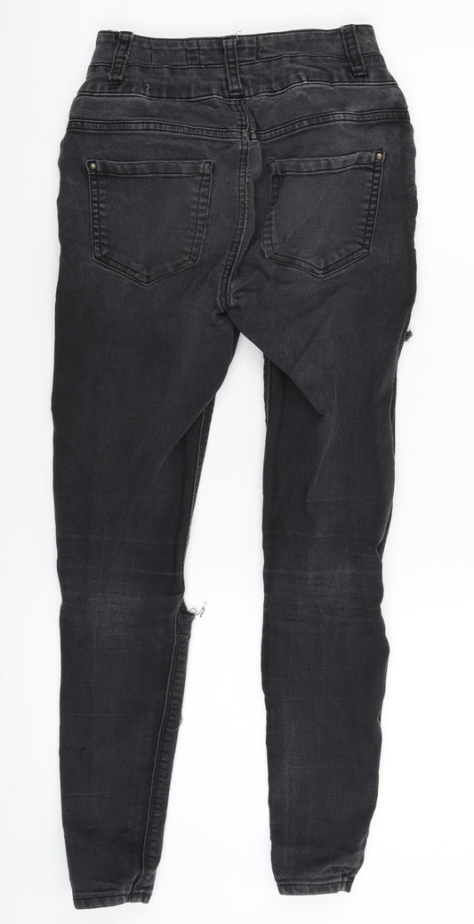 New Look Womens Black  Denim Jegging Jeans Size 6 L24 in