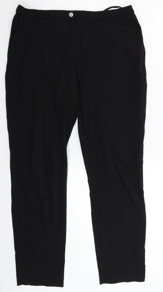 Topshop Womens Black   Dress Pants Trousers Size 12 L29 in