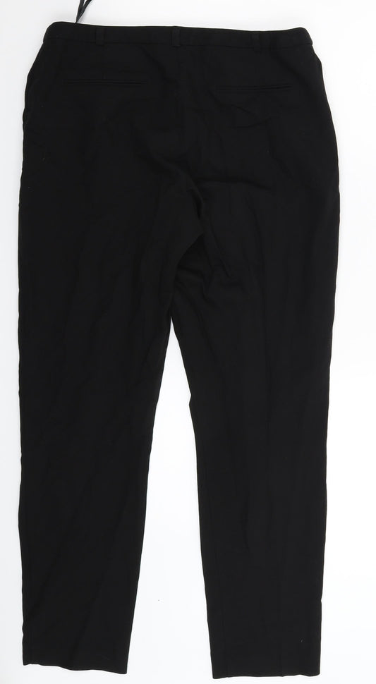 Topshop Womens Black   Dress Pants Trousers Size 12 L29 in