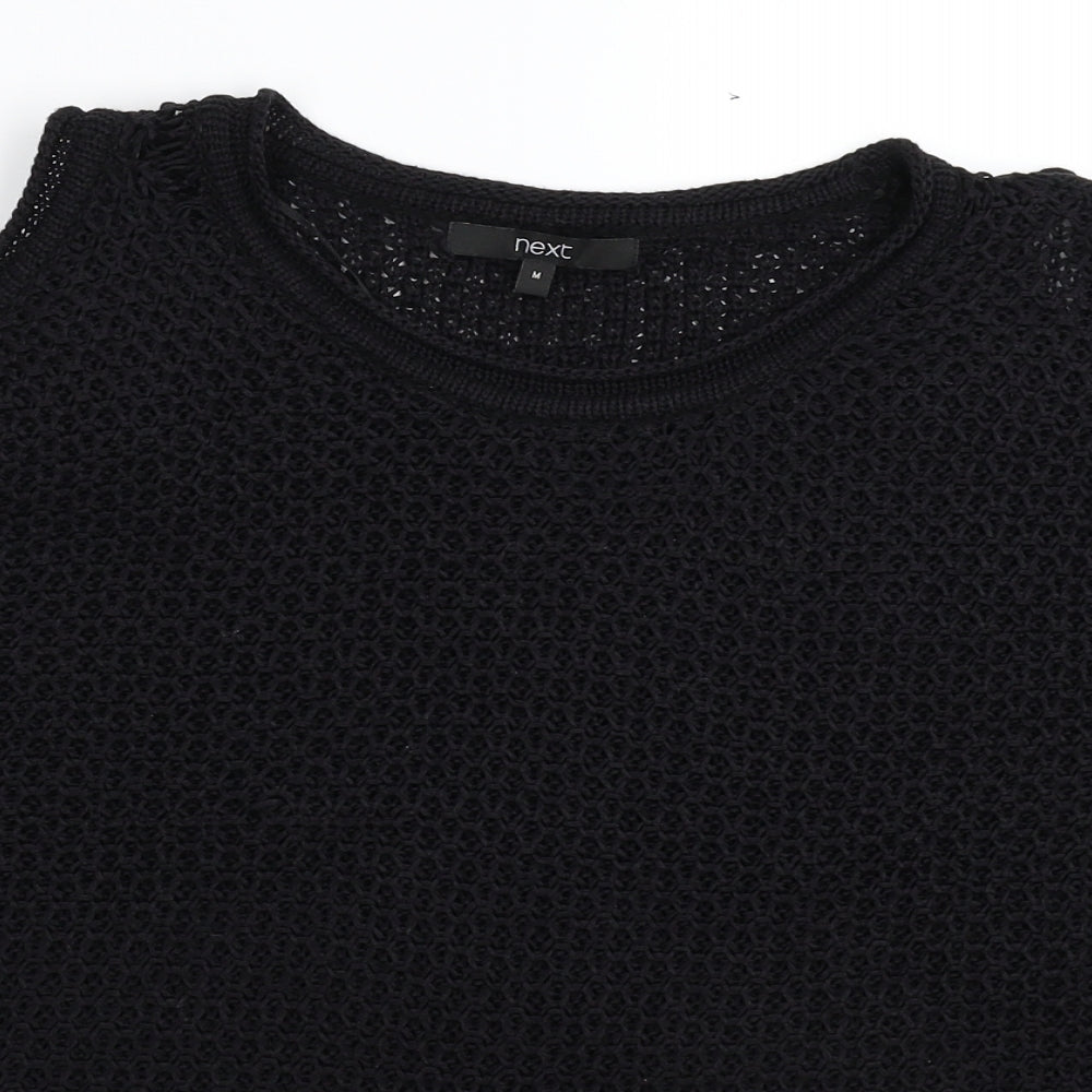 NEXT Womens Black  Knit Pullover Jumper Size M