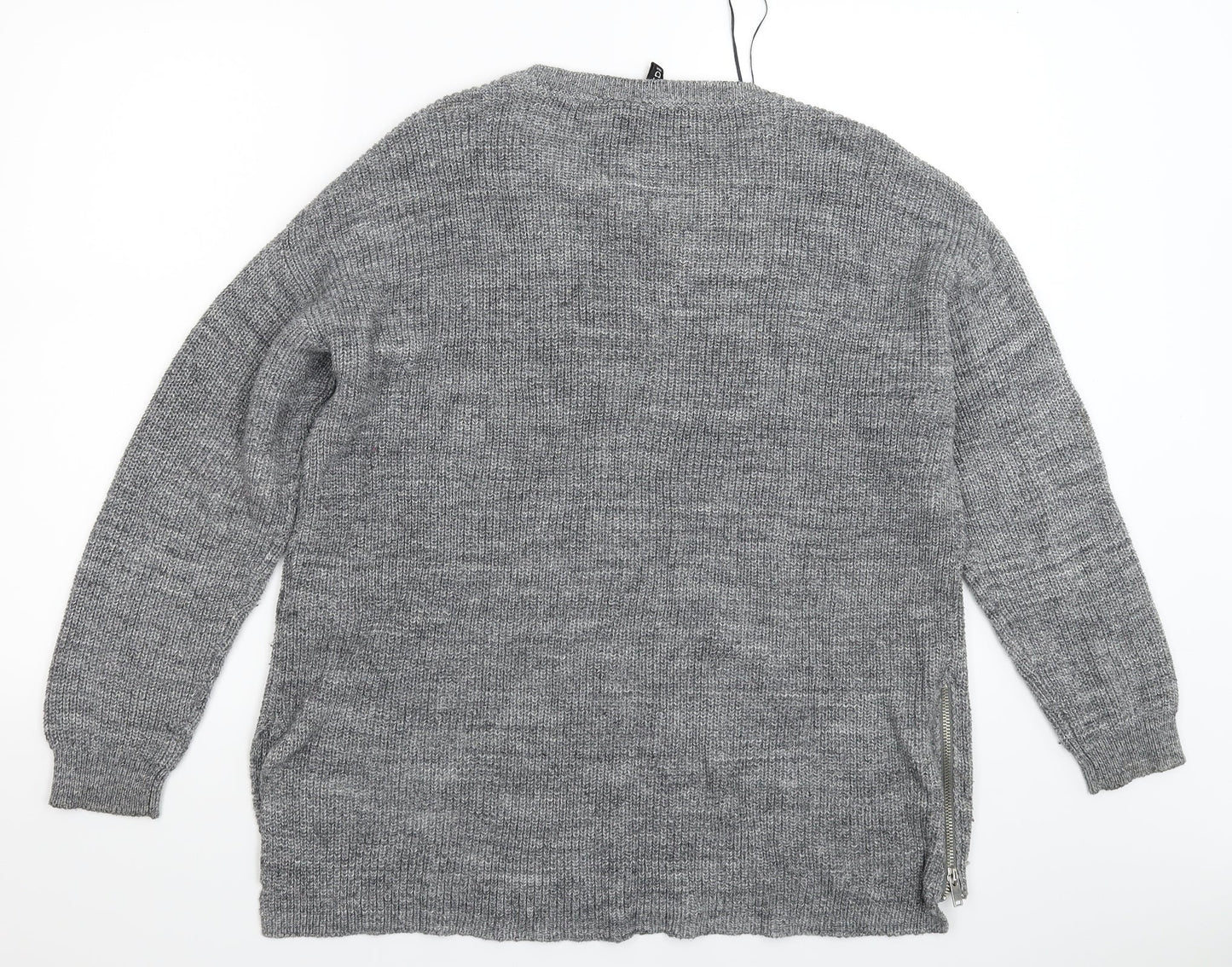 Divided Womens Grey  Knit Pullover Jumper Size L