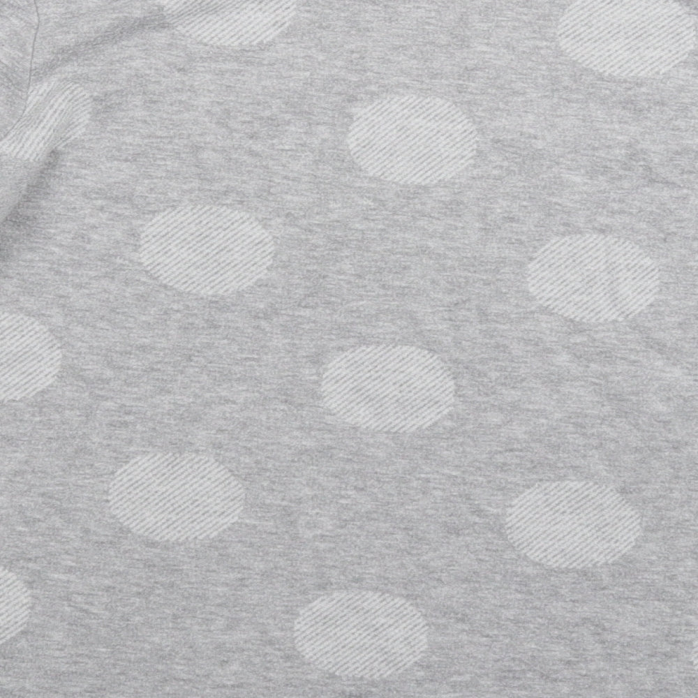 Marks and Spencer Womens Grey Polka Dot  Pullover Sweatshirt Size 12