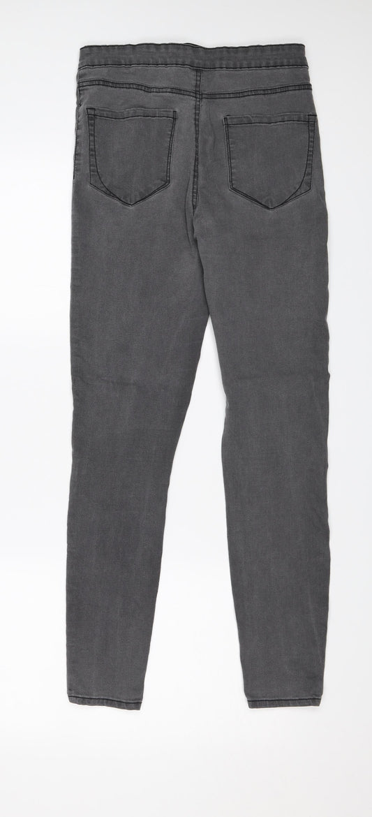 Denim & Co. Womens Black   Jegging Jeans Size 10 L27 in