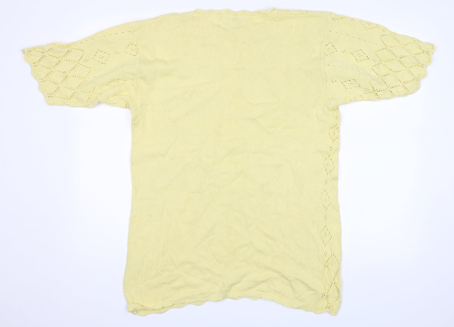 Blue di blu Womens Yellow   Pullover Jumper Size S