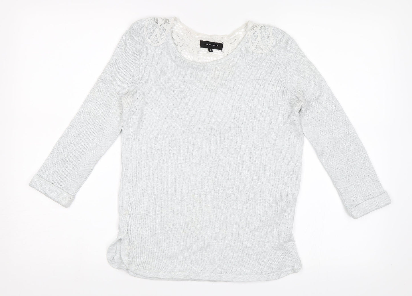 New Look Womens Blue   Jersey Blouse Size 6