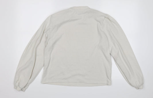 New Look Womens White   Pullover Jumper Size L