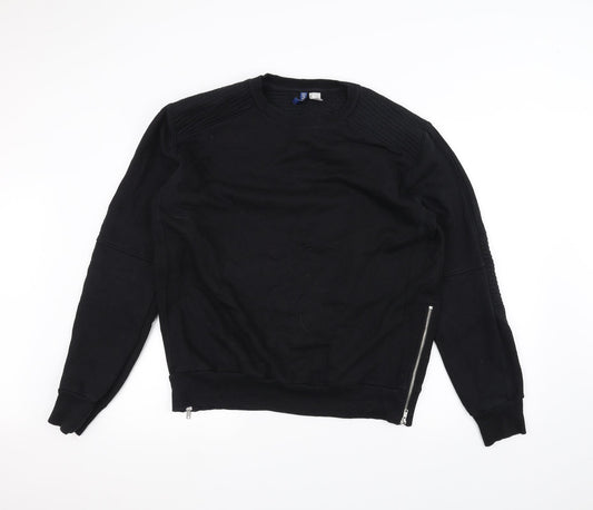 H&M Womens Black   Pullover Jumper Size L