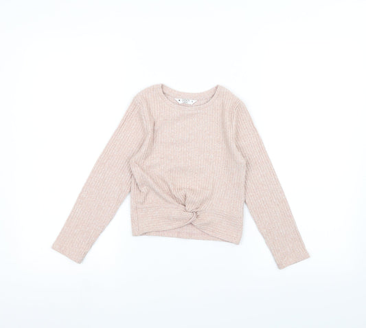 Candy Couture Girls Pink   Pullover Jumper Size 9 Years
