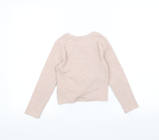 Candy Couture Girls Pink   Pullover Jumper Size 9 Years