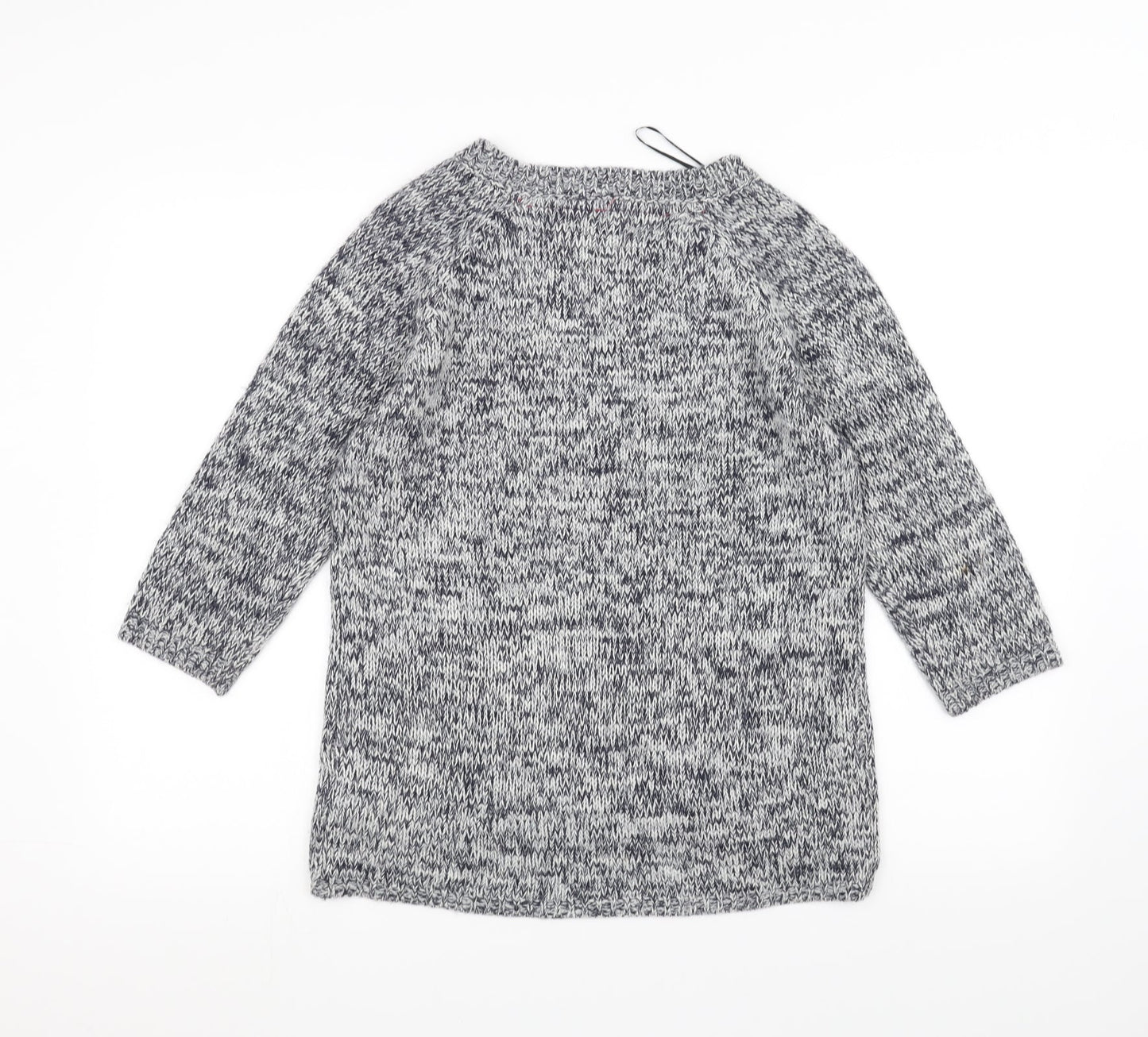 New Look Womens Grey  Knit Pullover Jumper Size 8