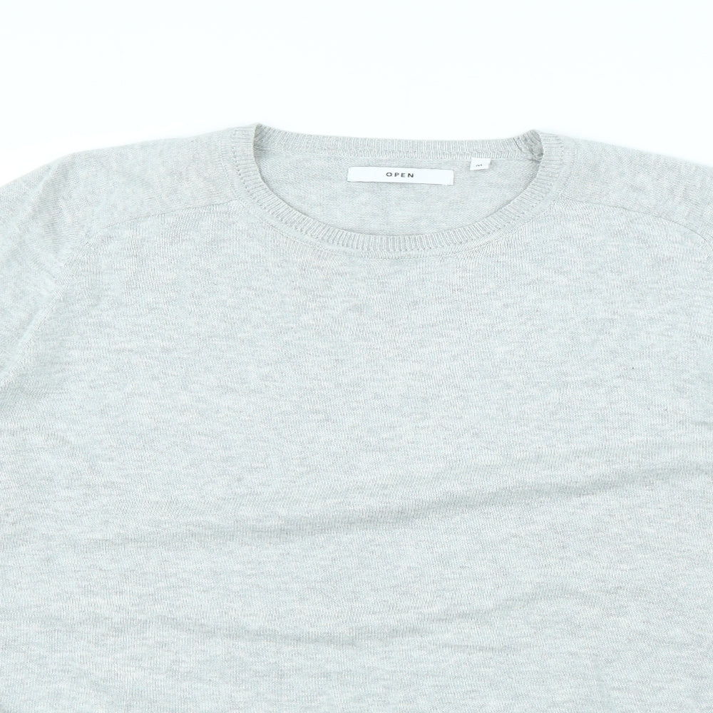 Open Mens Grey   Pullover Jumper Size M