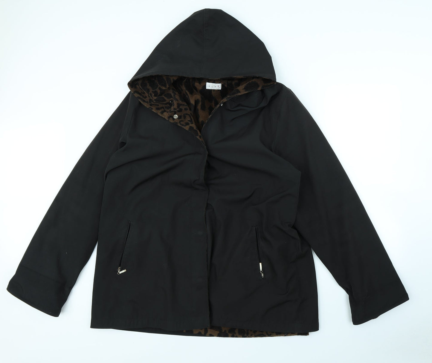 ELVI Womens Black   Jacket Coat Size S